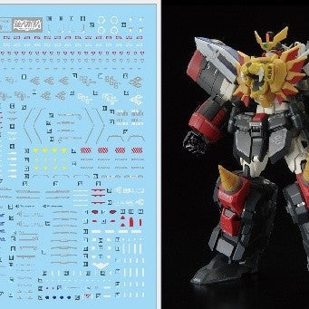 DL DL DAlibabaN Water slide decal RG50 RG GaoGaiGar GGG