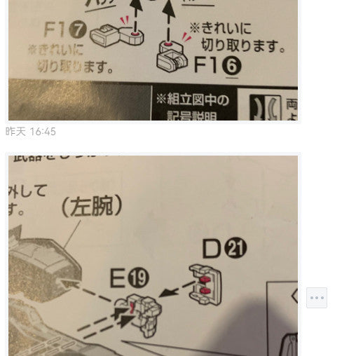 CB RG 09 butcher parts for Strike freedom