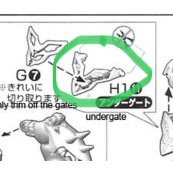 CB butcher parts for RG 1/144 Sinanju
