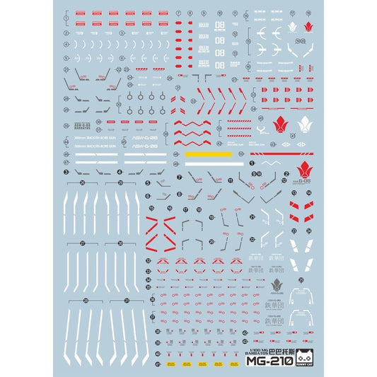 FUNNY CAT MG Barbatos Water slide decal