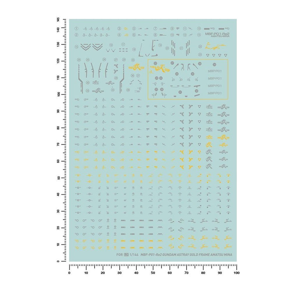 20250722 Artisan's Club RG 1/144 Astray Gold Frame Amatsu Mina Water Slide Decal