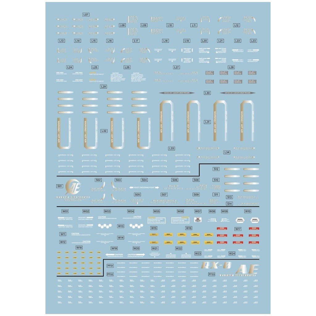 1010 Water Slide Decal PG 1/60 RX-0[N] Banshee Norn 1010PG009