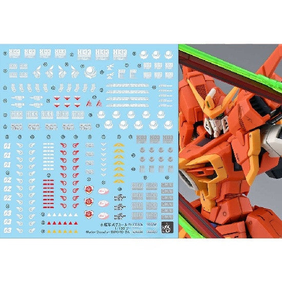 YAN FLAME PB FM 1/100 SEED swor d calamity FLUO water slide decal (YANFM006) 20250721