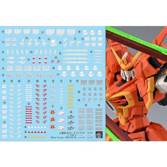 YAN FLAME PB FM 1/100 SEED swor d calamity FLUO water slide decal (YANFM006) 20250721