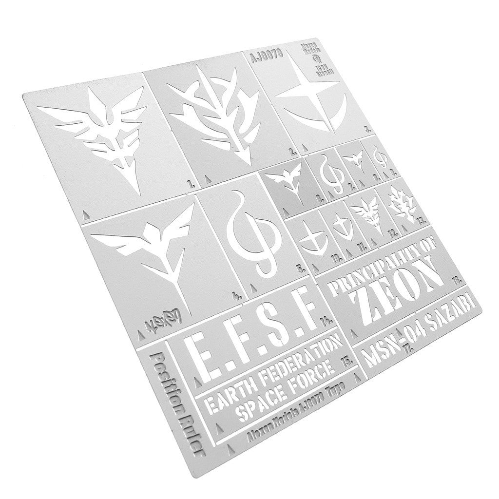 Alexen AJ0078  Zeong Zaku System Base Logo Missed Spray