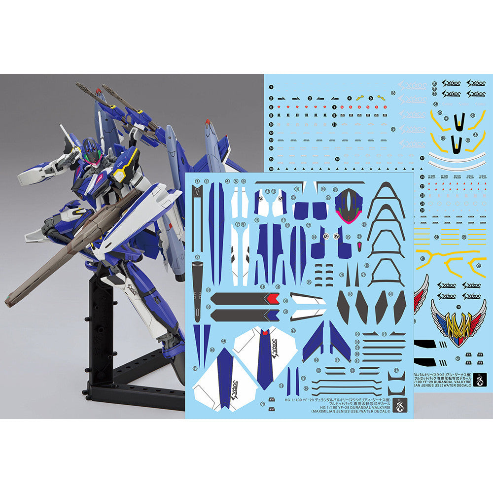 YAN FLAME HG YF-29 Durandal Valkyrie Maximilian Jenius Use Water Slide Decal (YANHG096) 20250721