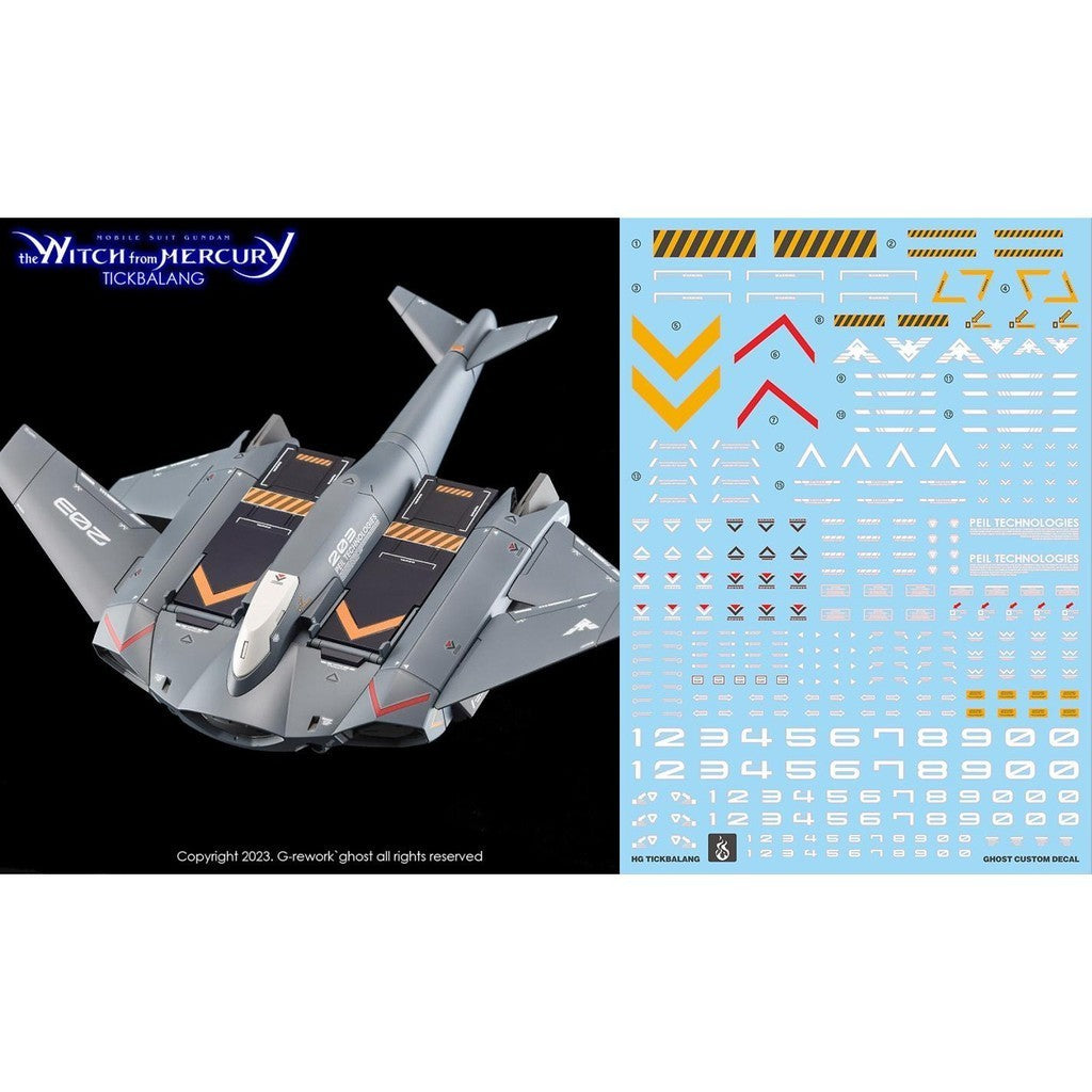 YAN FLAME Water Slide Decal GHOST HG 1/144 TWFM Tickbalang Fluo Type (YANHG087) 20250721