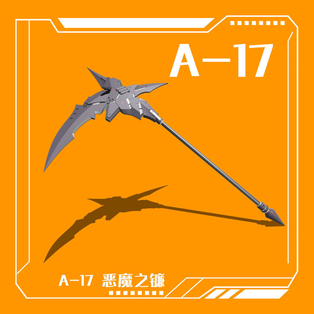 Phoenix 3D print A-17 Sickle Demon Scythe 1/144 General Use detail upgrade parts no kits Collectibles