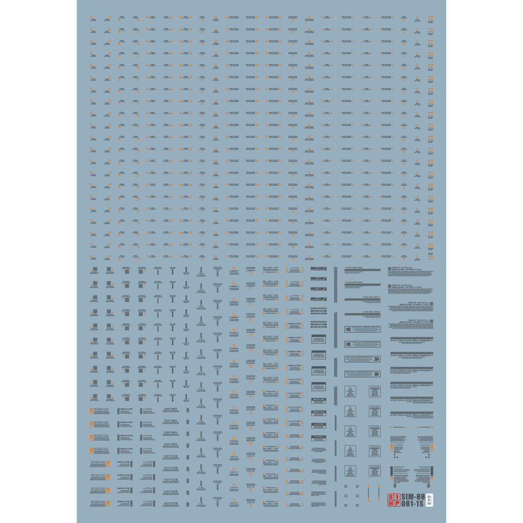 20250721 EVO RB01 1/144 HIQ Sign Fluo Water Slide Decal EVO100