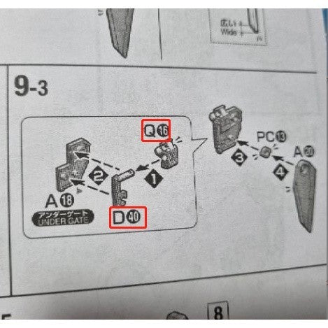 CB butcher parts for MG 1/100 FAZZ Ver.ka