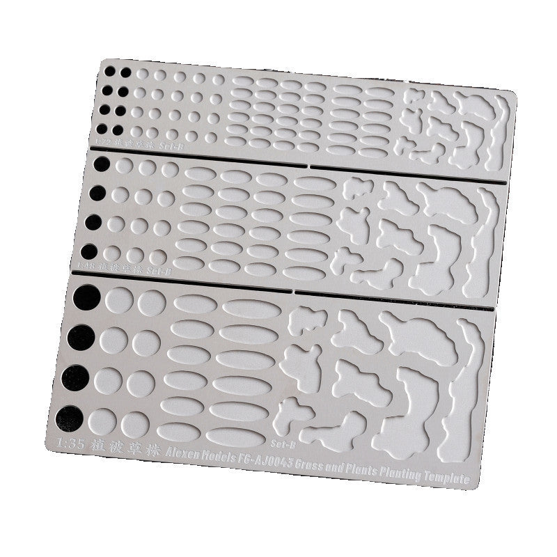 ALEXEN model Tool AJ0043 1/72 1/35 1/48 Grass and plants planting template grass planting pre-set plate