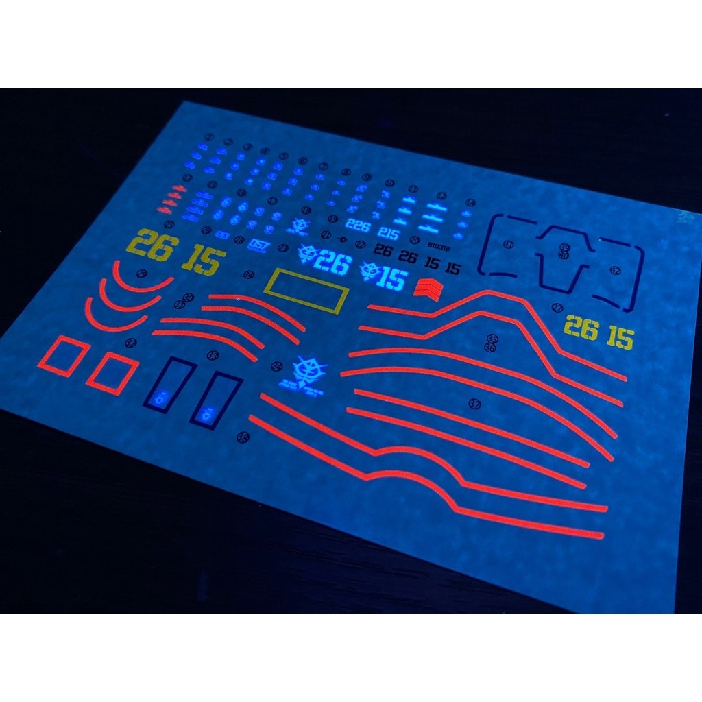 20250722 XUEYAN XY / SNOW FLAME HG-31 GTO HG Sandrock Zaku II Zaku 2 Fluorescence Water slide decal