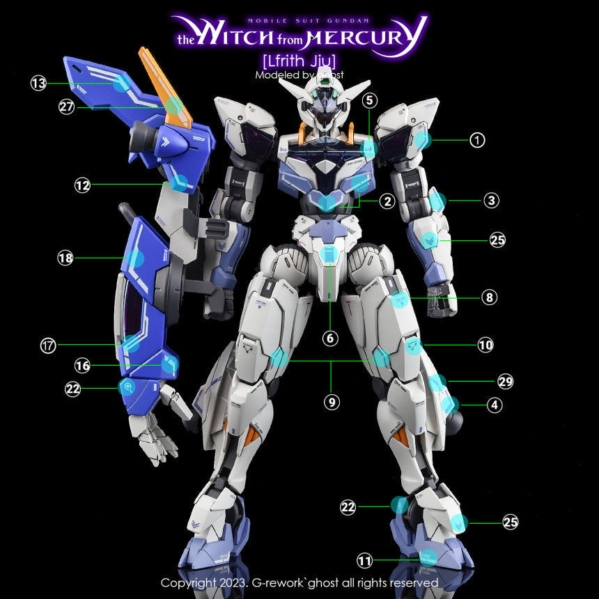 YAN FLAME GHOST TWFM PB HG JIU Lfrith Fluo Water slide decal (YANHG056) 20250721