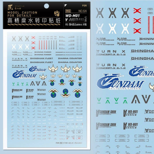 20250722 Artisan's Club MG 1/100 Turn A WD M-01 Water Slide Decal [MG064]