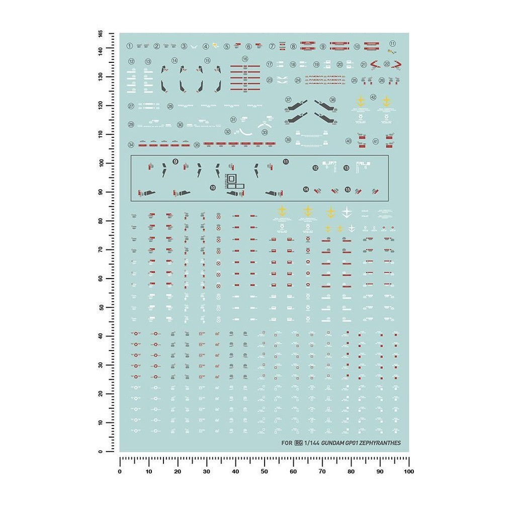 20250722 Artisan's Club RG 1/144 RX-78 GP01 Water Slide Decal