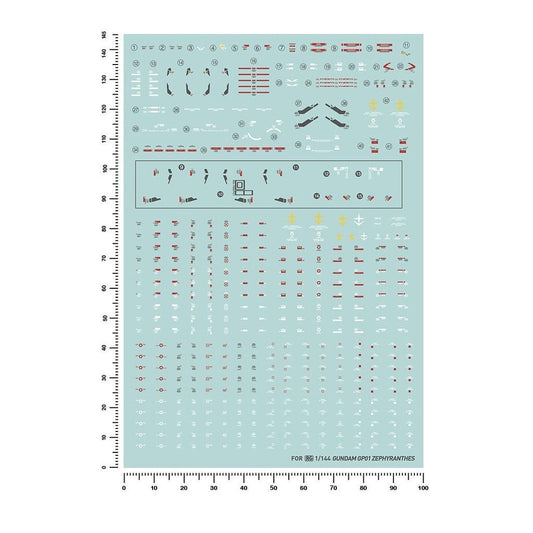 20250722 Artisan's Club RG 1/144 RX-78 GP01 Water Slide Decal