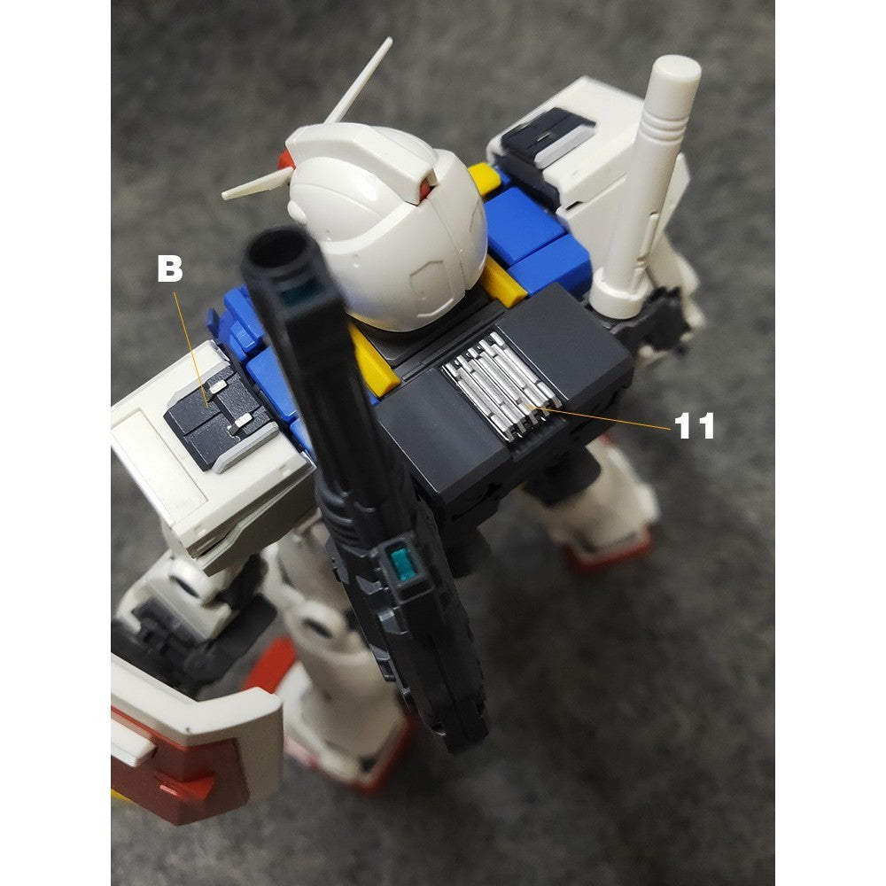ANUBIS 3D print detail upgrade parts GP012 parts fit for MG RX-78-2 GTO no kits Collectibles