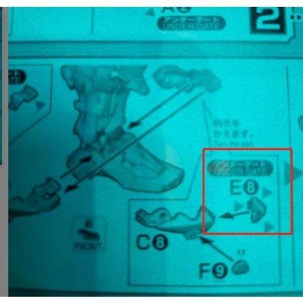 CB butcher parts for HIRM red frame