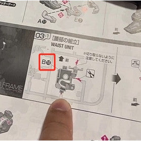 CB RG 17 butcher parts for 19 astray red frame B2 O9 O10