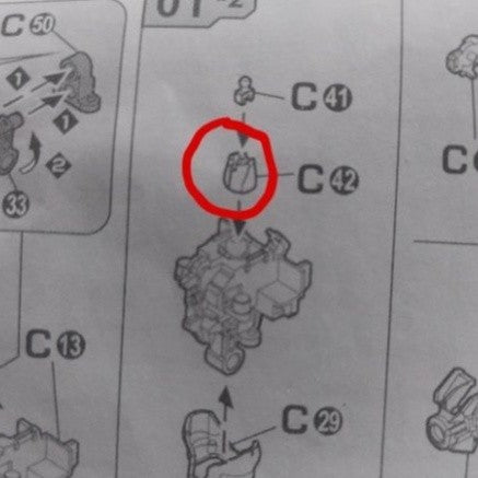 CB MG 07 butcher parts for Wing Zero EW Ver.Ka