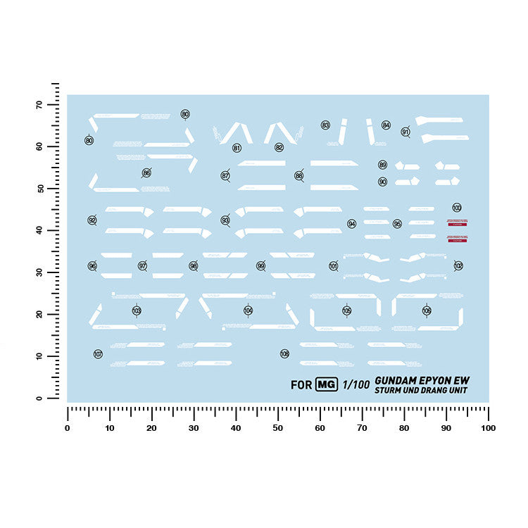 20250722 Artisan's Club MG 1/100 Epyon Sturm und Drang Water Slide Decal MGPB163