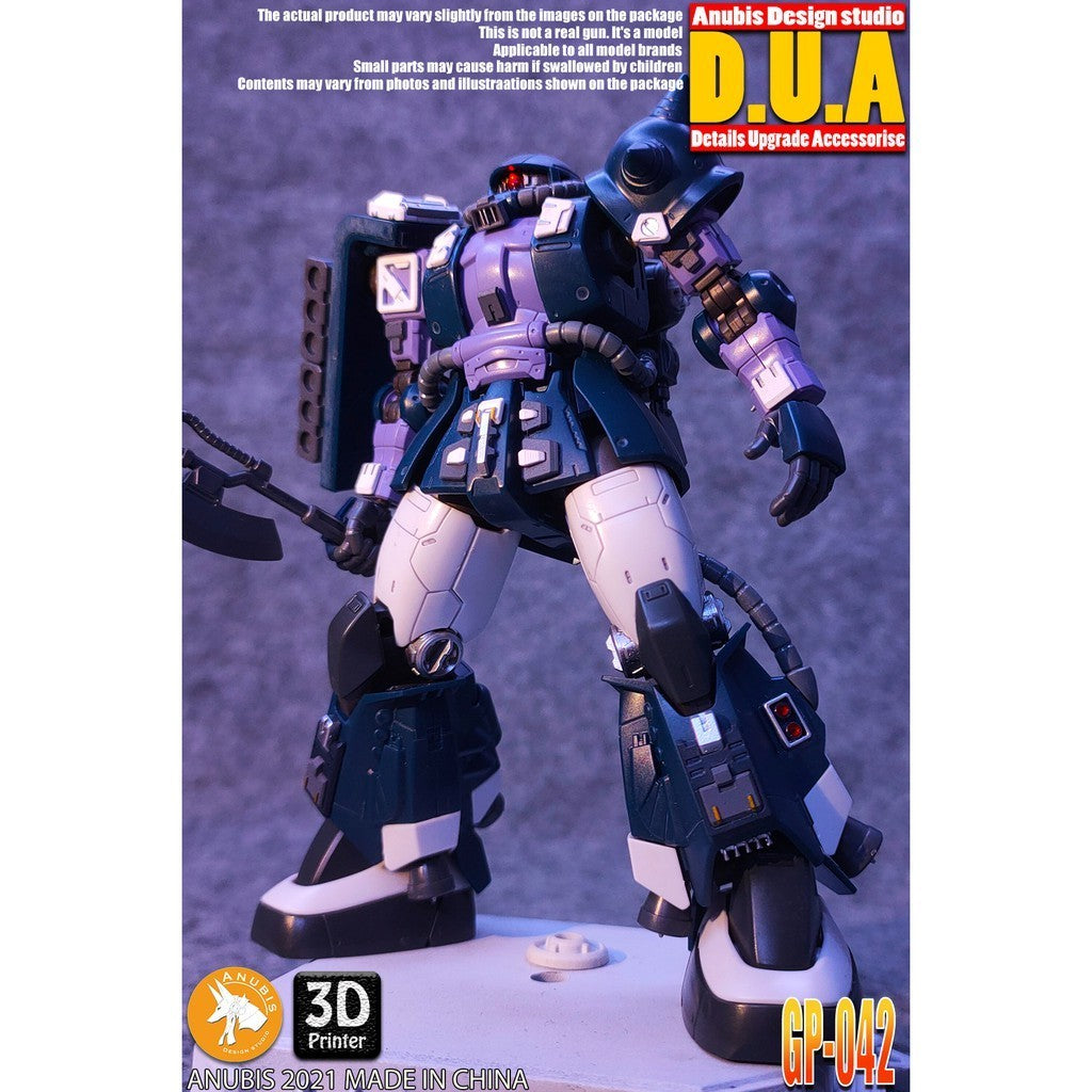 ANUBIS 3D print detail upgrade parts parts for HG MS-06R-1A Black TRI-STARS ZAKU 2 GP042 from kits Collectibles