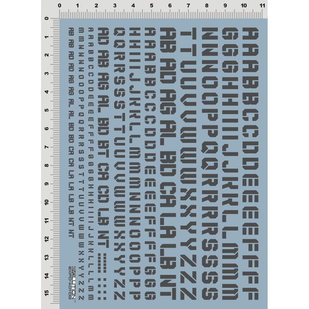 20250721 EVO HIQ Letter Number EXPD TRD Water Slide Decal EVOSP015 EVOSP016 EVOSP017