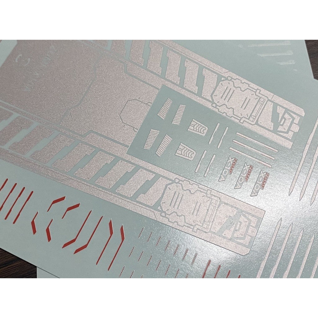 20250722 XUEYAN XY / SNOW FLAME MG ZGMF-X10A Freedom 2.0 Stand Base Fluorescence Water slide decal