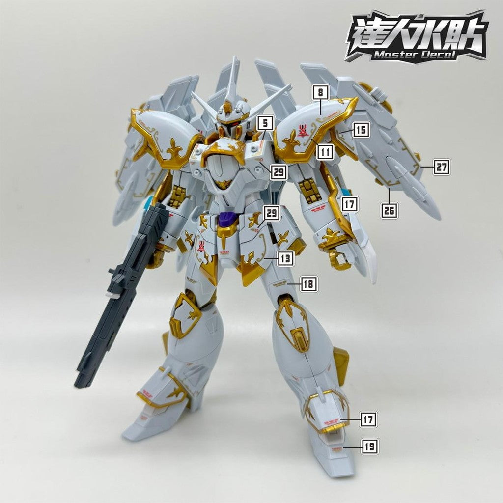 MASTER Water Slide Decal for H082 HG 1/144 Black Knight Squad Cal-re.A