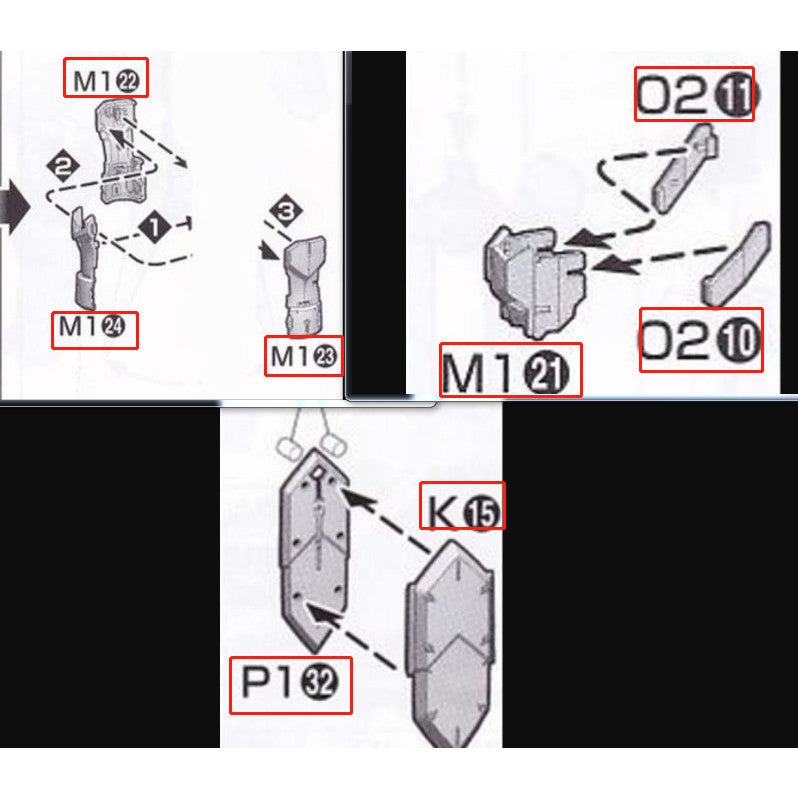 CB MG 03 butcher parts for  Barbatos Expansion Set