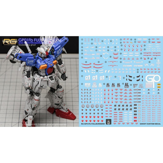 YAN FLAME Water Slide Decal GHOST RG 1/144 RX-78 GP01FB Fluo (YANRG026) 20250721