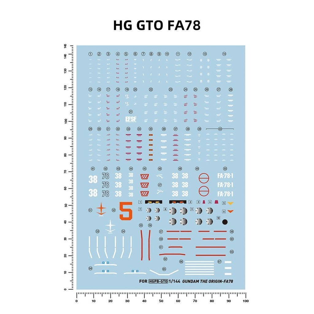 20250722 Artisan's Club HG 1/144 GTO FA78 Full Armor [HGPBGTO-027 ] Water Slide Decal