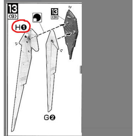 CB MG 02 butcher parts for  Freedom 2.0
