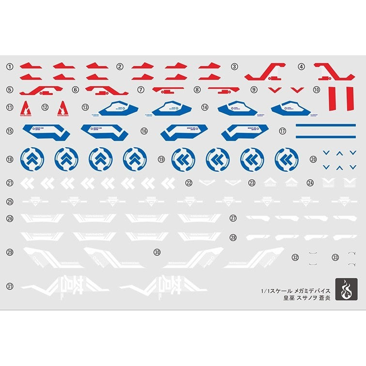 YAN FLAME MD AUV SUSANOWO SOUEN Fluo Water slide decal (YANMD027) 20250721