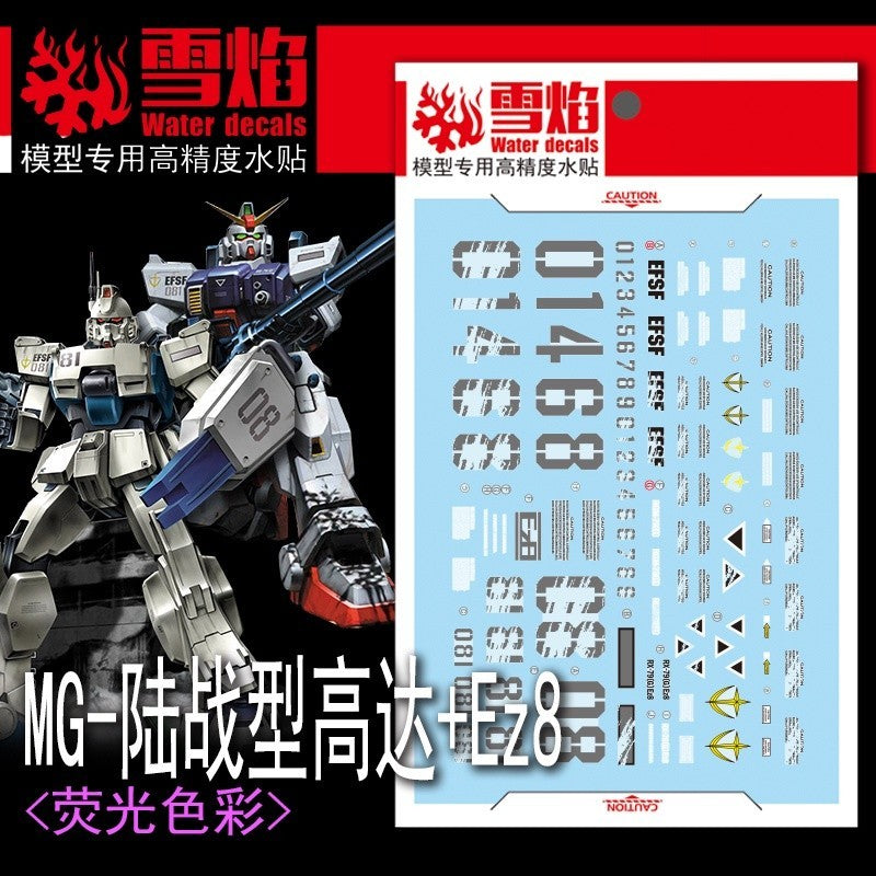 20250722 XUEYAN XY / SNOW FLAME MG 103 RX-79G + Ez8 Water slide decal