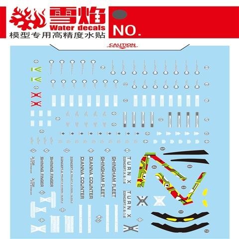 20250722 XUEYAN XY / SNOW FLAME MG 93 Turn-X Water solid decal