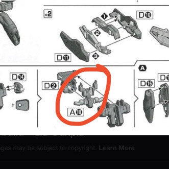 CB HG 03 1/144 butcher parts for Aerial Rebuild