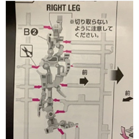 CB RG 17 butcher parts for 19 astray red frame B2 O9 O10