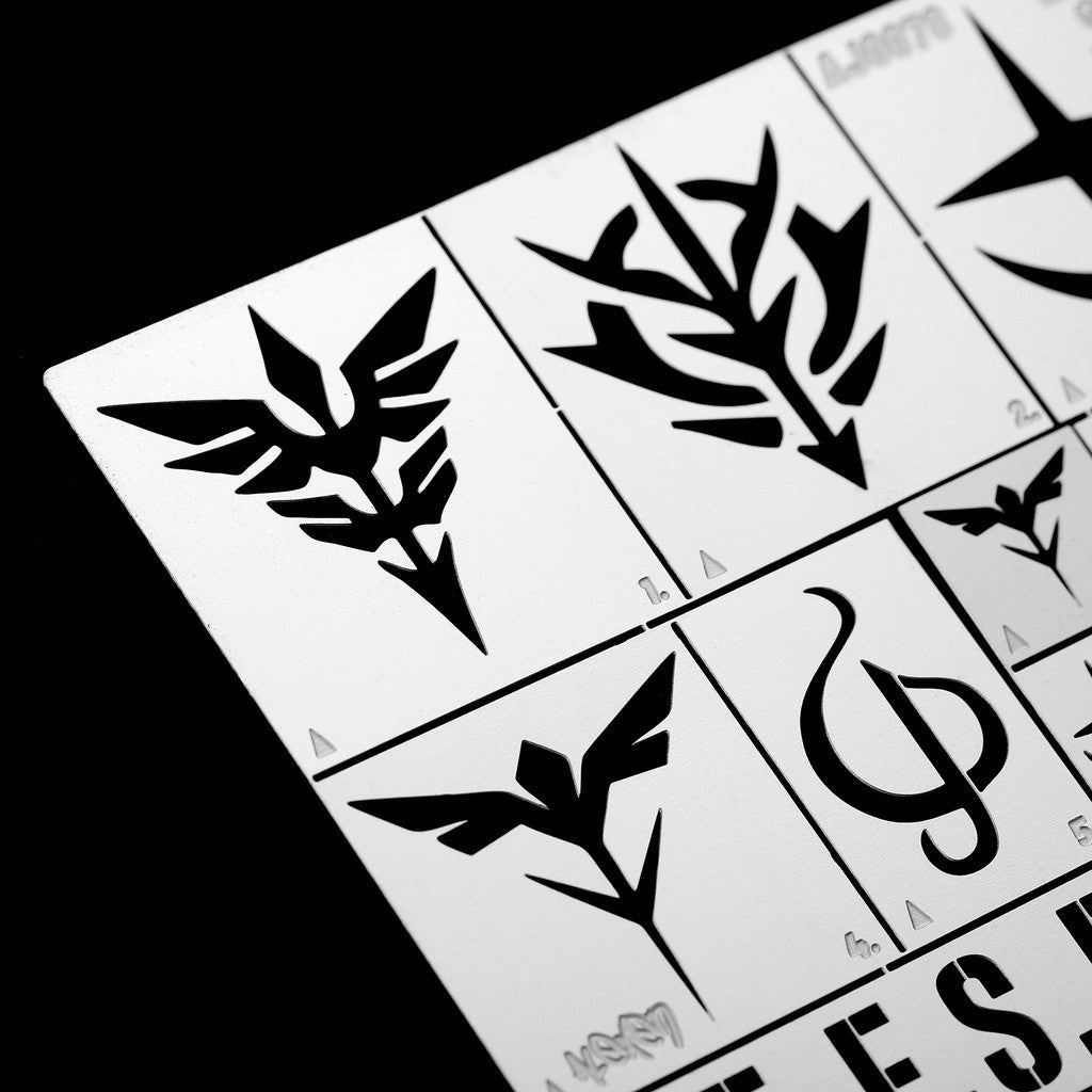 Alexen AJ0078  Zeong Zaku System Base Logo Missed Spray