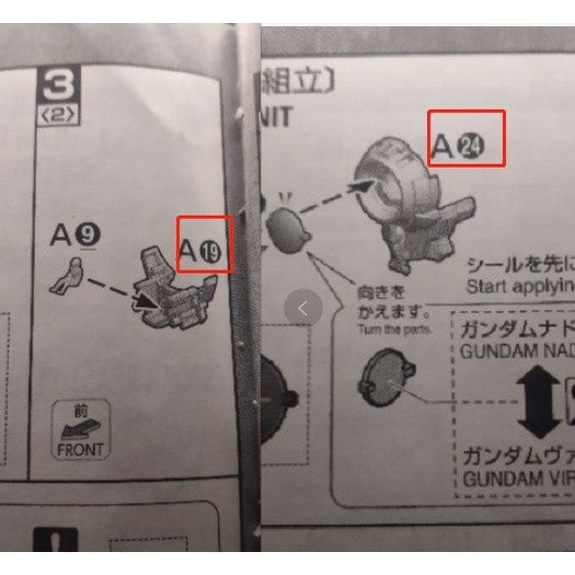 CB butcher parts for MG Virtue A-24 A-19