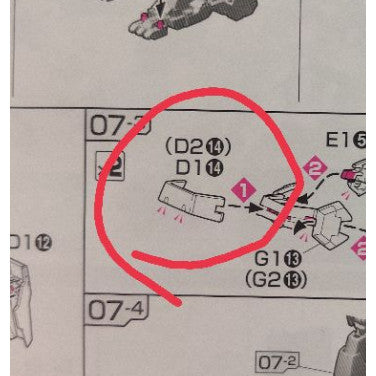 CB butcher parts for RG MK II AEUG B3 D2-7