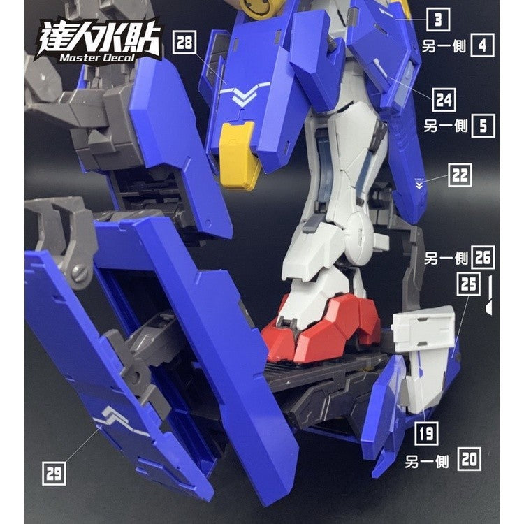 DL DALIN Water slide decal PG 1/60 Avanlanche Exia General Use