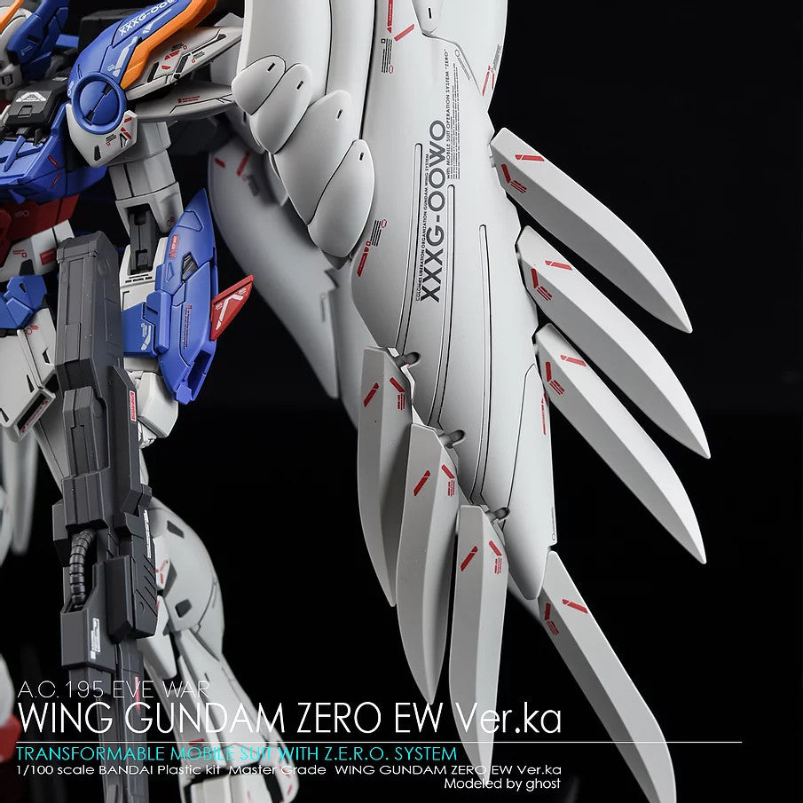 YAN FLAME GHOST MG 1/100 Wing Zero EW Fluo Type Water Slide Decal (YANMG025) 20250721
