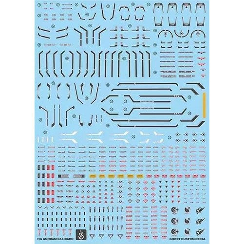 YAN FLAME Water Slide Decal GHOST HG 1/144 Calibarn Fluo Type (YANHG041) 20250721