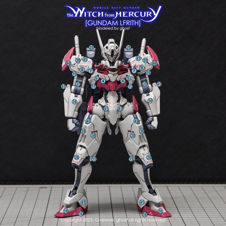 YAN FLAME Water Slide Decal GHOST HG 1/144 TWFM LFRITH Fluo (YANHG010) 20250721