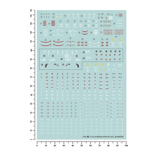 20250722 Artisan's Club RG 1/144 RX-78 GP01FB Water Slide Decal