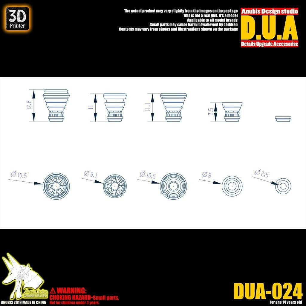 ANUBIS 3D print detail upgrade parts split spout booster DUA024  detail parts no kits