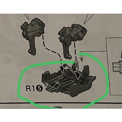 CB butcher parts for MG 1/100 build Strike