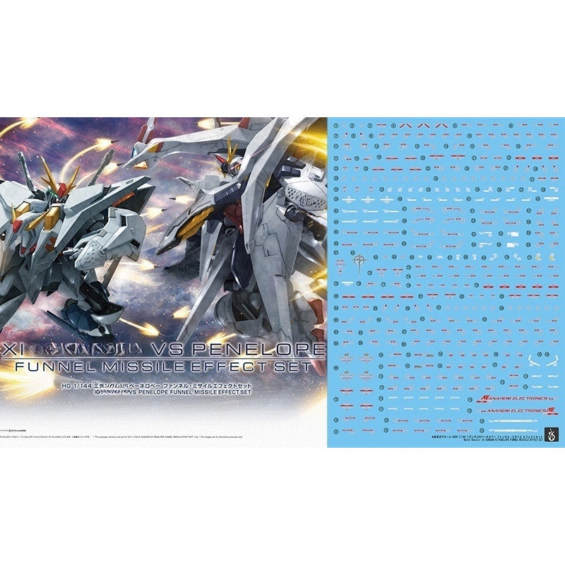 YAN HGUC XI VS PENELOPE FUNNEL MISSILE EFFECT SET WATER SLIDE DECAL (YANHG047) 20250721