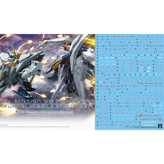 YAN HGUC XI VS PENELOPE FUNNEL MISSILE EFFECT SET WATER SLIDE DECAL (YANHG047) 20250721